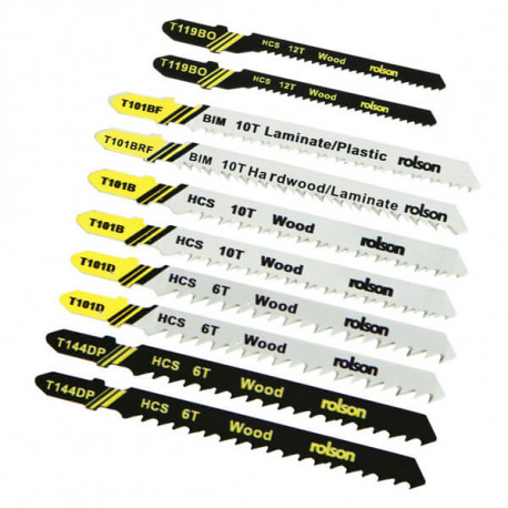 Rolson tikksaeterade komplekt 10tk RL-58929 EOL