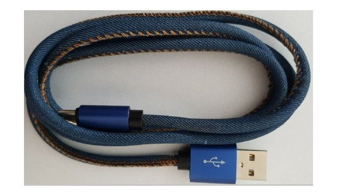 Cable USB 8 pin premium jeans 2 m