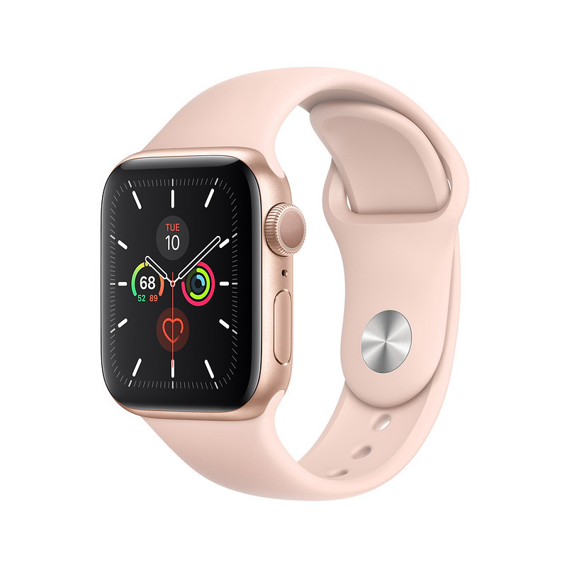 Apple Watch 5 GPS 44mm Sport Band, gold/pink sand