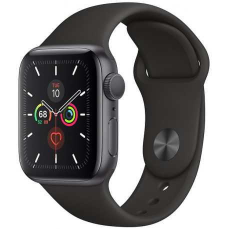 Apple Watch 5 GPS 40 мм Sport Band, космический серый/черный