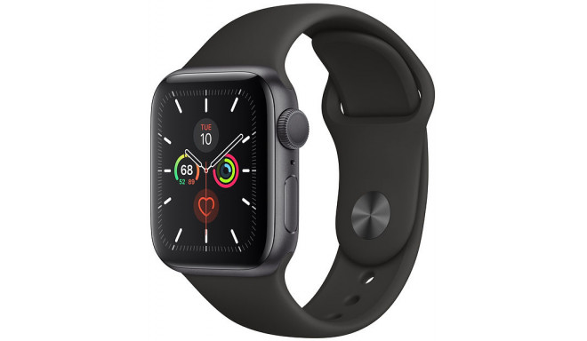 Apple Watch 5 GPS 40mm Sport Band, astropelēks/melns