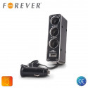 Forever socket splitter 3 sockets 12/24V USB + cable
