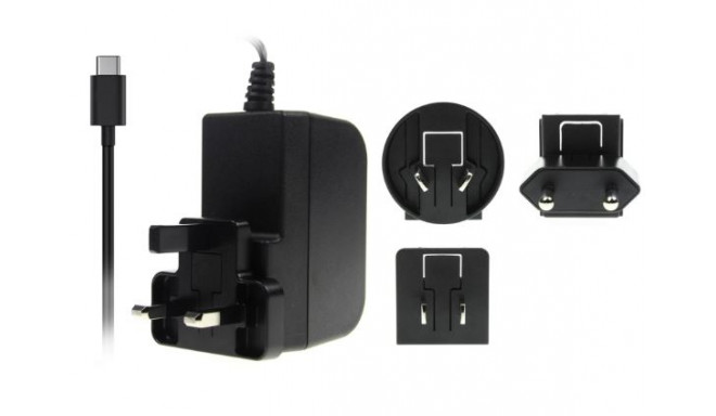 USB-C toiteplokk Raspberry Pi 4 -le 15,3 W, 5,1 V, 3 A, juhe 1,5 m