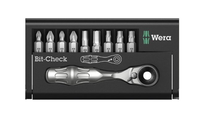 Wera Zyklop mini 8001A bit set 1/4" - 10-pieces - 05073645001