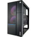 AZZA chassis Iris 330 Tower Tempered Glass, black