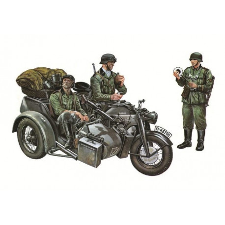 Italeri mudel Zundapp KS750 Sidecar