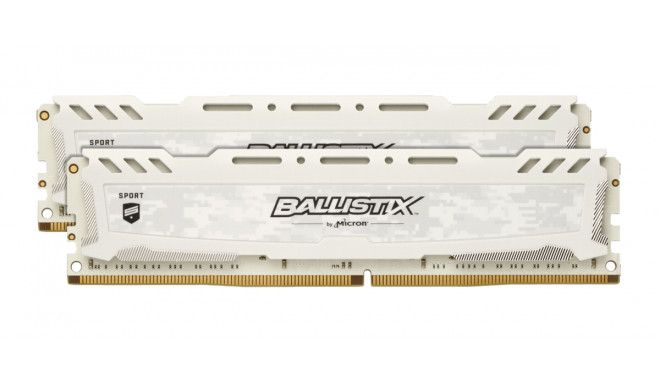 Ballistix RAM Sport LT 32GB Kit DDR4 16GBx2 2400 DIMM 288pin White