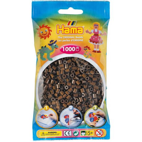 Hama beads MIDI, brown 1000pcs