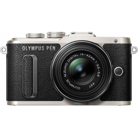 Olympus PEN Lite E-PL8 + 14-42mm II R Kit, melns