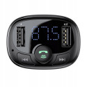 Baseus T-Typed CCTM-01 Car FM Transmitter 3.4A / USB Flash / SD / Bluetooth 4.2 Black