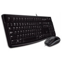 Logitech keyboard MK120 EST, black + mouse