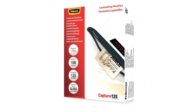 LAMINATOR POUCH GLOSSY CARD/125 100PCS 5307101 FELLOWES