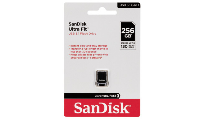 SanDisk mälupulk 256GB Cruzer Ultra Fit USB 3.1 (SDCZ430-256G-G46)