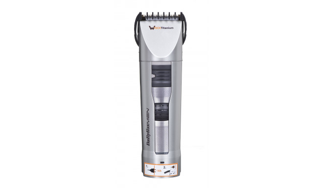 BaByliss E781E hair trimmers/clipper Silver