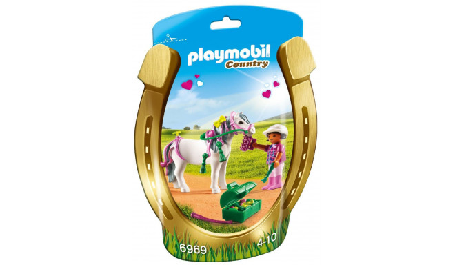 Playmobil игровой комплект девочка и пони (6969)