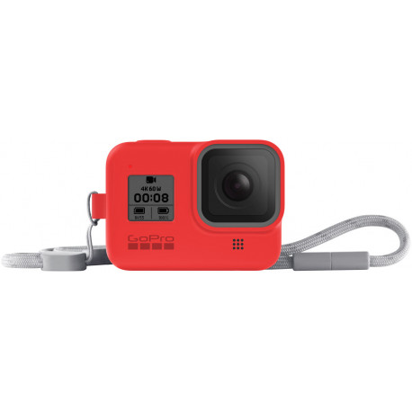 GoPro Sleeve + Lanyard Hero8 Black, red