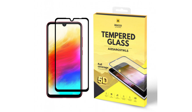 Mocco Full Glue 5D Signature Edition Tempered Glass Full Coverage with Frame Xiaomi Redmi 7A Black