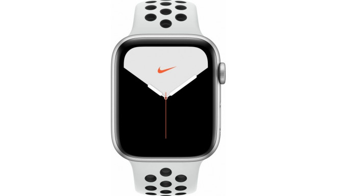 Apple Watch Nike + S5 44mm silver - Sport bracelet platinum / black MX3E2FD / A