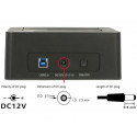 DELOCK DUAL DOCKING STATION SATA HDD > USB 3.0 WITH CLONE FUNCTION BLACK