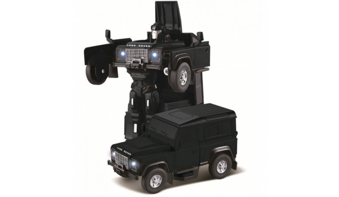 Land Rover Transformer Die Cast 1:32 RTR (AA batteries) - black