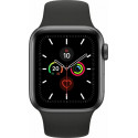 Apple Watch S5 aluminum 40mm grey - Sports Wristband black MWV82FD / A