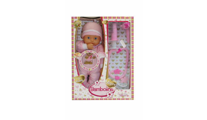 BAMBOLINA doll with sounds and doctor accessories Amore, 33cm, BD1826