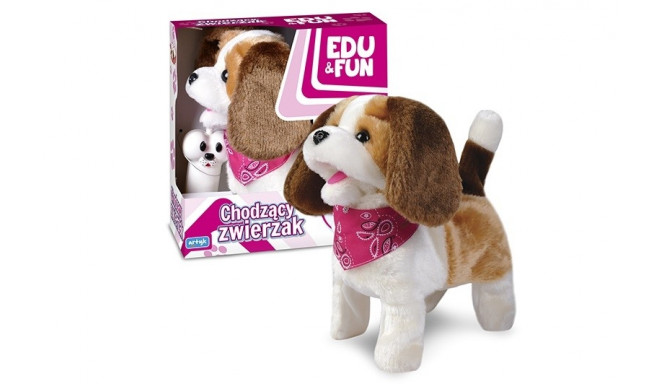 Artykc interaktiivne mänguasi Walking dog Edu&Fun, valge/pruun