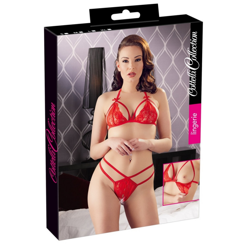 Cottelli Collection Lingerie - Bra Set Open M - Underwear - Photopoint