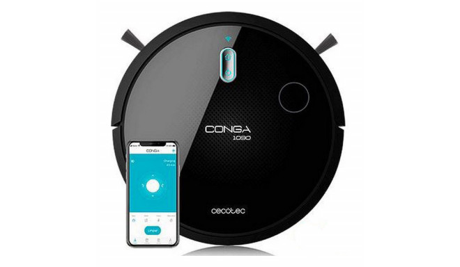 Cecotec robot vacuum cleaner Conga 1090 Connected 1400Pa 64dB WiFi, black