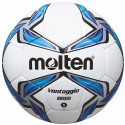 Football F5V5000, Syth. Leather, size 5, FIFA approved, white/blue/silver, TM Molten