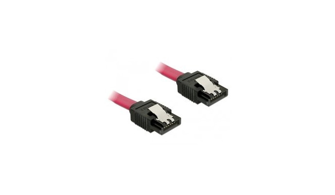 Delock Cable SATA straight/straight red 30cm - 6GB/s