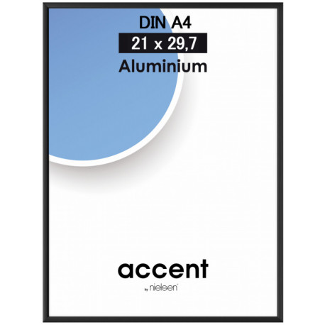 Nielsen фоторамка Accent 21x29,7 Aluminium, черный