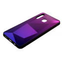 Mocco Stone Ombre Back Case Silicone Case With gradient Color For Apple iPhone X / XS Purple - Blue