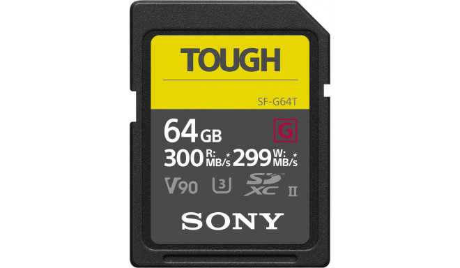 Sony mälukaart SDXC 64GB G Tough UHS-II C10 U3 V90