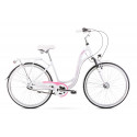 Linnajalgratas naistele 17 M SYMFONIA 2 valge-roosa