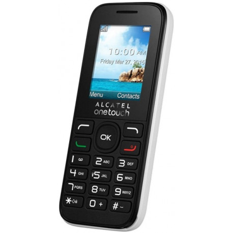 Alcatel mobilais telefons 1050d, balts