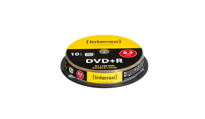 DVD+R INTENSO 8,5GB X8 DOUBLE LAYER (CAKE 10)