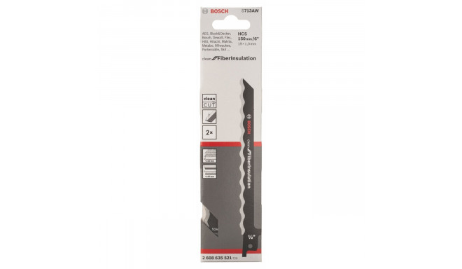 Bosch Jigsaw blade FiberInsulation S 713 AW 2 pcs