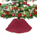 Jute dress for Christmas tree red 90 cm