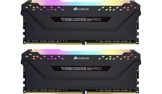 Corsair DDR4 - 64 GB -3200 - CL - 16 - Dual Kit, Vengeance RGB PRO (black, CMW64GX4M2E3200C16)