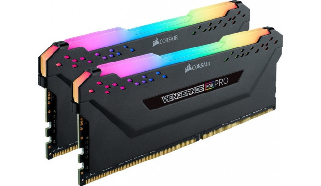 Corsair DDR4 - 32 GB -3600 - CL - 18 - Dual Kit, Vengeance RGB PRO (black, CMW32GX4M2D3600C18)