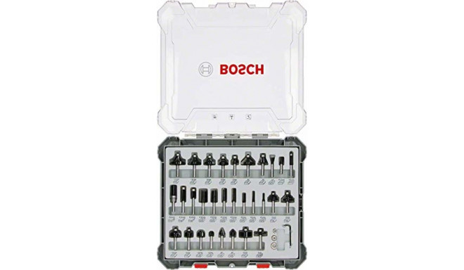 Bosch cutter set 30 pcs Mixed 8mm shank - 2607017475