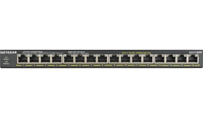 Netgear GS316PP, Switch