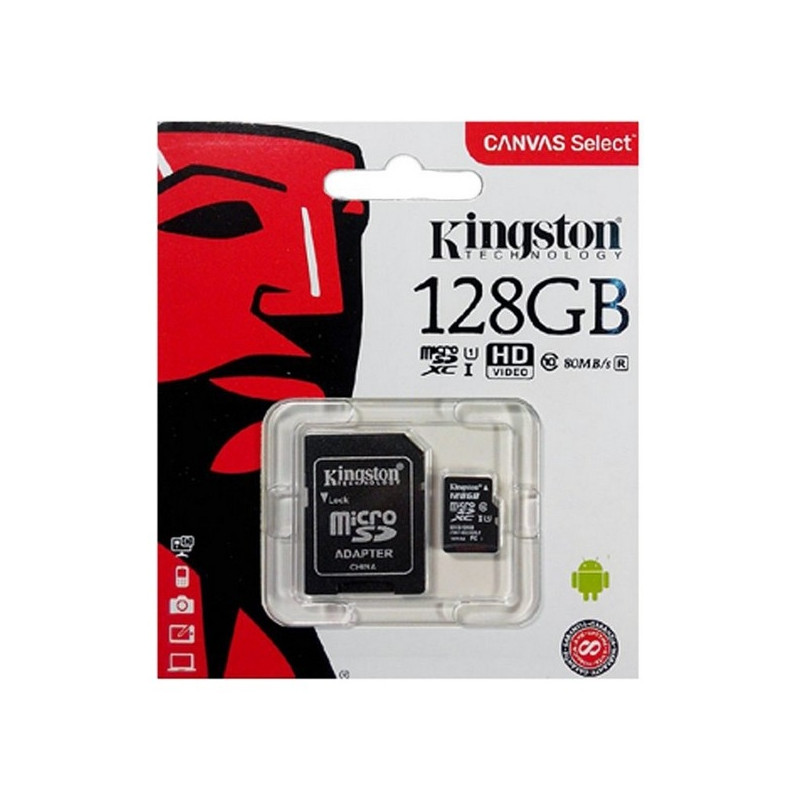 Карта памяти microsd kingston 32gb canvas select plus