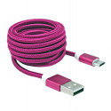 Sbox USB->Micro USB M/M 1.5m USB-10315P Pitaya Pink (EOL)