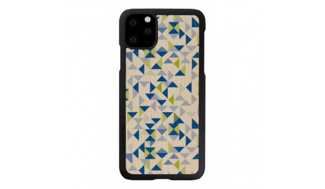 MAN&WOOD SmartPhone case iPhone 11 Pro Max blue triangle black