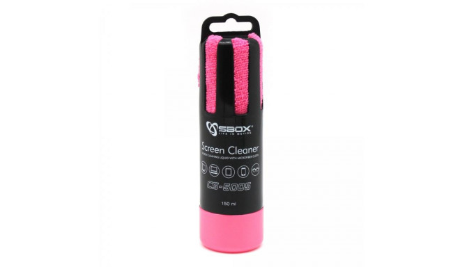 Sbox CS-5005P Screen Cleaner 150ml Pink