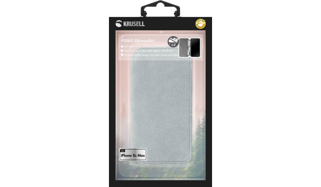 Krusell Broby 4 Card SlimWallet Apple iPhone XS Max light grey