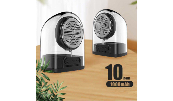 Devia Crystal Series TWS Speaker with Silicon Case (2pcs) Black