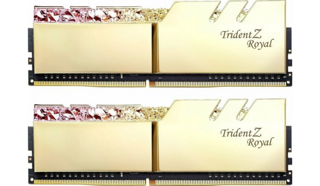 G.Skill RAM DDR4 32GB 3600 CL 16 Dual Kit Trident Z Royal Gold (F4-3600C16D-32GTRGC)